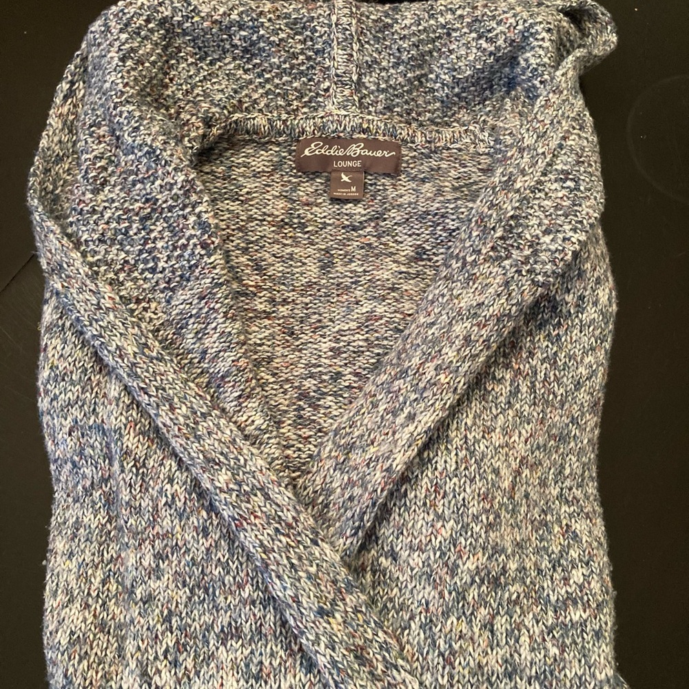 Eddie Bauer Heather Blue Lounge Sweater